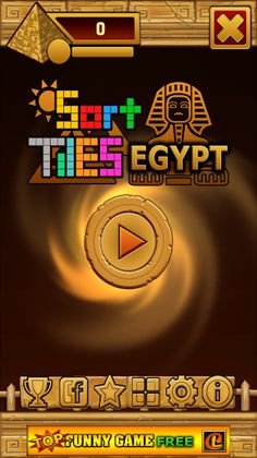 Sort Tiles Egypt Tetris - Screenshot 1