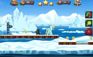 Little Pony Runner Frozen Land - Screenshot 2