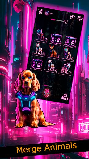 Dog and Cat: cyberpunk merge - Screenshot 2