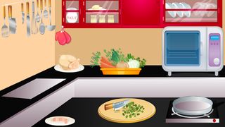 games girl cooking chicken - Screenshot 2