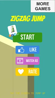Tap for Fun: Zigzag Jump - Screenshot 2