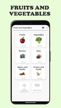 Fruits and Vegetables - Quiz - Screenshot 1
