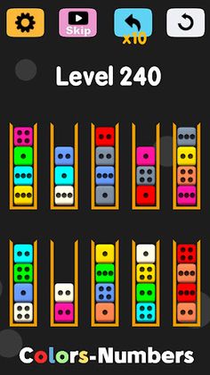 Domino Sort (colors/numbers) - Screenshot 1
