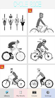 Cycle Race Pixel Art - Screenshot 1