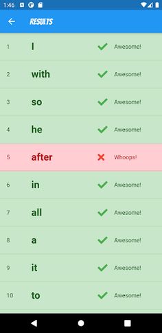 300 High Frequency Words - Screenshot 2