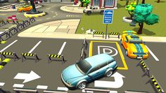 Crazy Toon Car Parking Game 3D - Screenshot 4