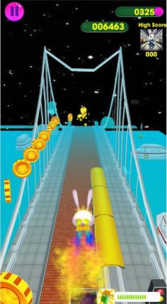 Way Rabbit Surfer Running Game - Screenshot 3