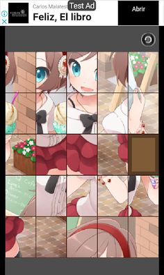 slide puzzle anime girls - Screenshot 1