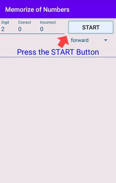 Memorize of numbers - Screenshot 2
