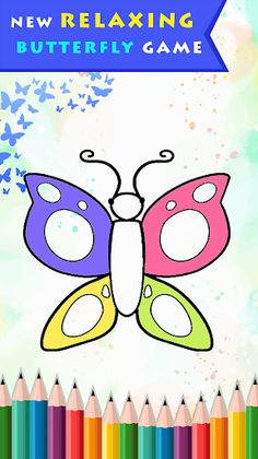 Coloring Book Butterfly - Screenshot 1
