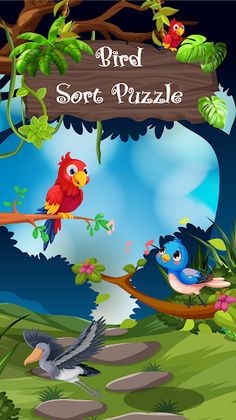 Bird Sorting Fun Puzzle Game - Screenshot 2