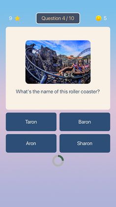 Roller Coaster Quiz - Screenshot 2