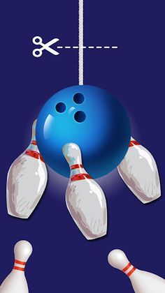 Cut Rope Bowling - Screenshot 1