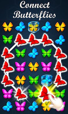 Butterfly Match Games Offline - Screenshot 2
