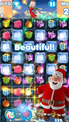 Christmas Games - santa match - Screenshot 1