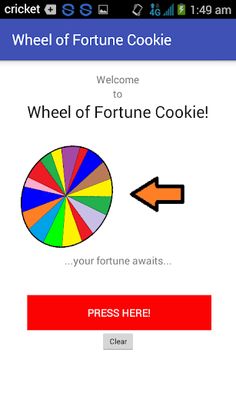 Wheel of Fortune Cookie - Screenshot 1