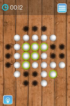 Peg Solitaire Ultra-MarbleJump - Screenshot 1