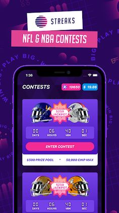 Streaks | NFL & NBA Contests - Screenshot 1