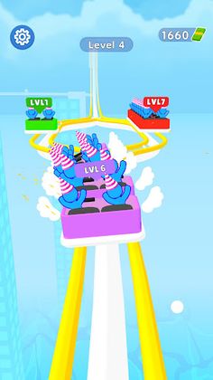 Roller Coaster Level Up - Screenshot 2