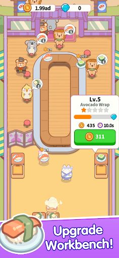 Bunny Sushi Bar - Idle Game - Screenshot 3