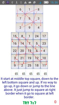 Magic square rule - Screenshot 2