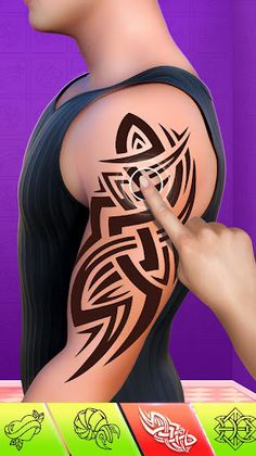 Tattoo Drawing - Tattoo Games - Screenshot 2