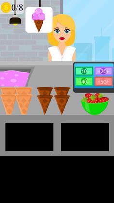 ice cream shop cashier game - Screenshot 1