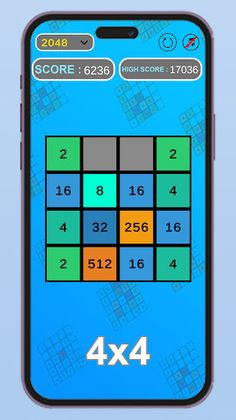 2048-16384 Number Puzzle Game - Screenshot 1