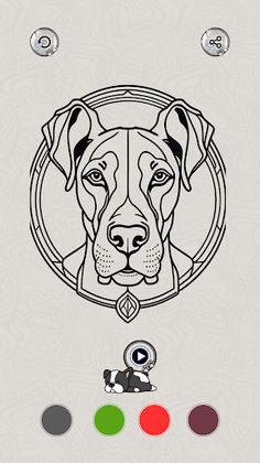 Coloring Dogs Stress Relief - Screenshot 1