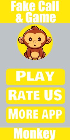 Fake Call Monkey Game - Screenshot 1
