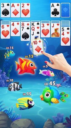 Solitaire Fish Klondike - Screenshot 2