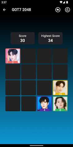 GOT7 2048 Game - Screenshot 3