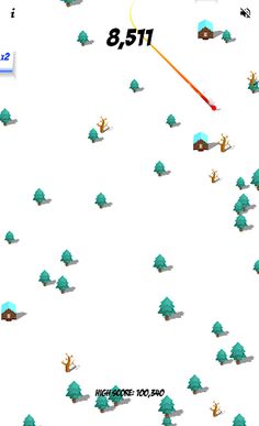 Downhill Slalom Mountain Run - Screenshot 2