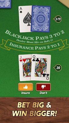 Blackjack 21 Classic Card Game - Screenshot 2