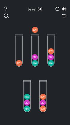 Ball Sort 2048 : Merge Numbers - Screenshot 3