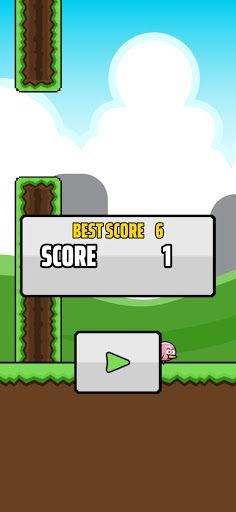 Flappy Peggy adventures: offli - Screenshot 2