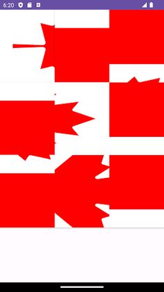 Canada Flag Puzzle - Screenshot 2