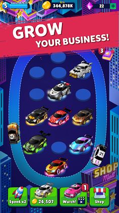 Merge Neon Car: Idle Car Merge - Screenshot 3