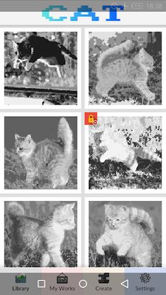 Cat Color Number - Pixel Art - Screenshot 3