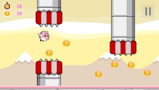 Flappy Pink Bird - Screenshot 1