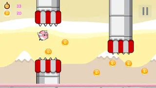 Flappy Pink Bird - Screenshot 1
