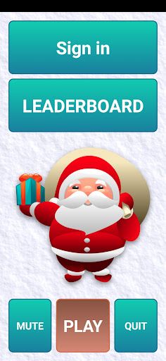 Ride on skis and collect gifts - Screenshot 1