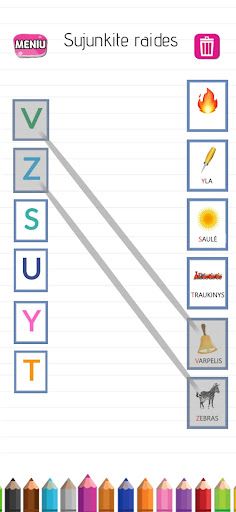 Pirmos Raidės - Screenshot 1