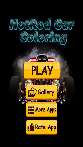 Hotrod car coloring - Screenshot 3