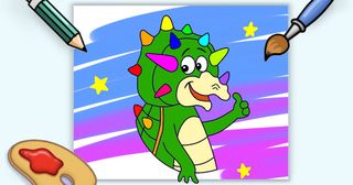Coloring games 4 kids-Dino Fun - Screenshot 2