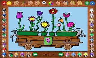 Coloring Book 6: Number Trains - Screenshot 2