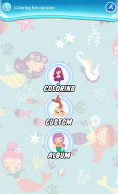 Coloring Beautiful Mermaid - Screenshot 1