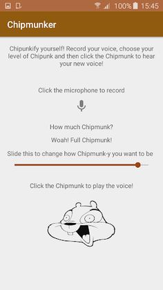 Chipmunker Voice Changer - Screenshot 2