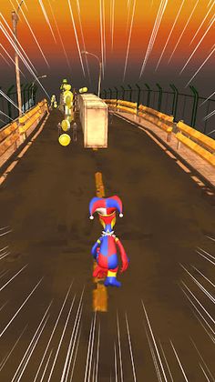 Cartoon Bird Runner: Circus - Screenshot 1