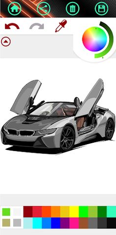 Car Coloring Book - Car Paint - Screenshot 4